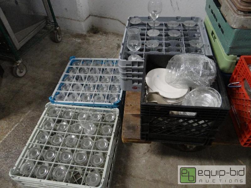 lot 1273 image: Large Lot of Stemware and Misc Plates