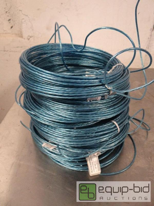 lot 1280 image: Very Large Spool of Plastic Coating Anchor Wire