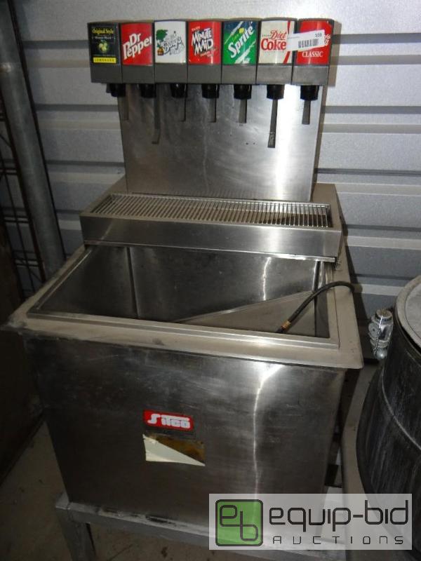 lot 103 image: 7 head fountain machine with ice bin....