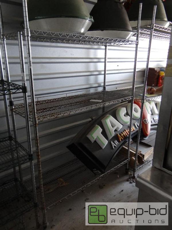 lot 105 image: Metro rack. 48&quot x 18&quot x 76&quot...