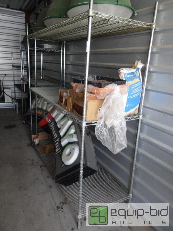 lot 113 image: Metro rack. 6 ft long x 24&quot wide x 76&qu...