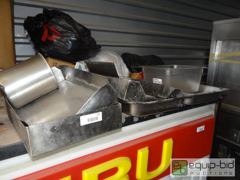 lot 123 image: Lot of ss dump bins,lids and misc....