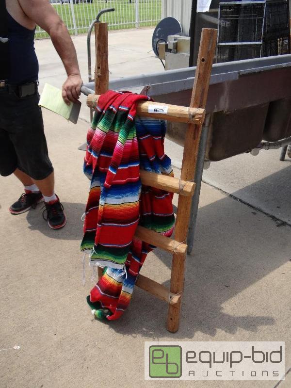 lot 129 image: Mexican ladder with blanket....