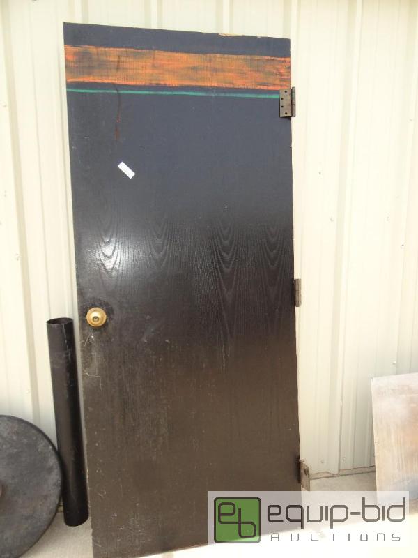 lot 146 image: Solid core door with closer. 36&quot x 84&qu...