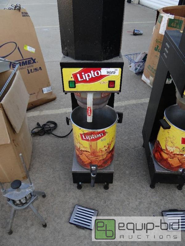 lot 183 image: Lipton ice tea machine with dispenser and sta...