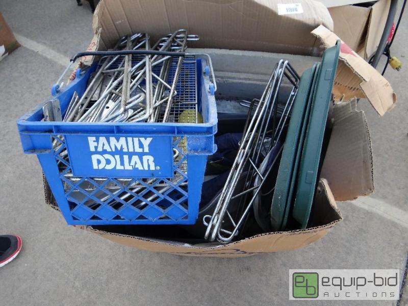 lot 189 image: Lot of wall shelf brackets, trays and misc....
