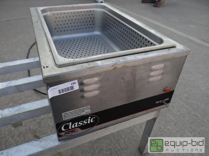 lot 190 image: APW Wyott food warmer....