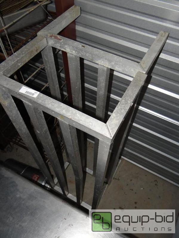 lot 197 image: Lot of 2 aluminum dunnage racks....