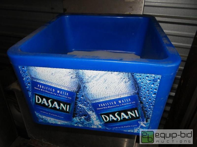 lot 204 image: Dasani counter top bottle water display with ...