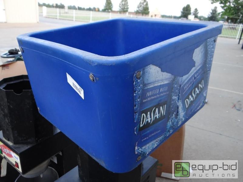 lot 209 image: Dasani counter top bottle water display with ...