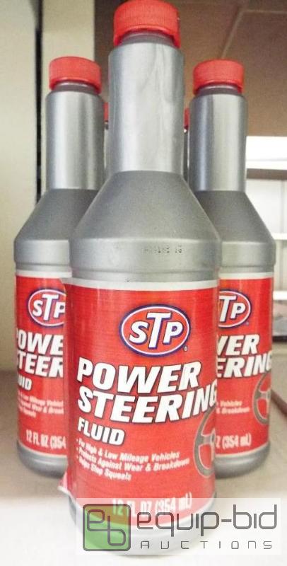 lot 1766 image: STP Power Steering Fluid&nbsp   Qty. 7  12 f...