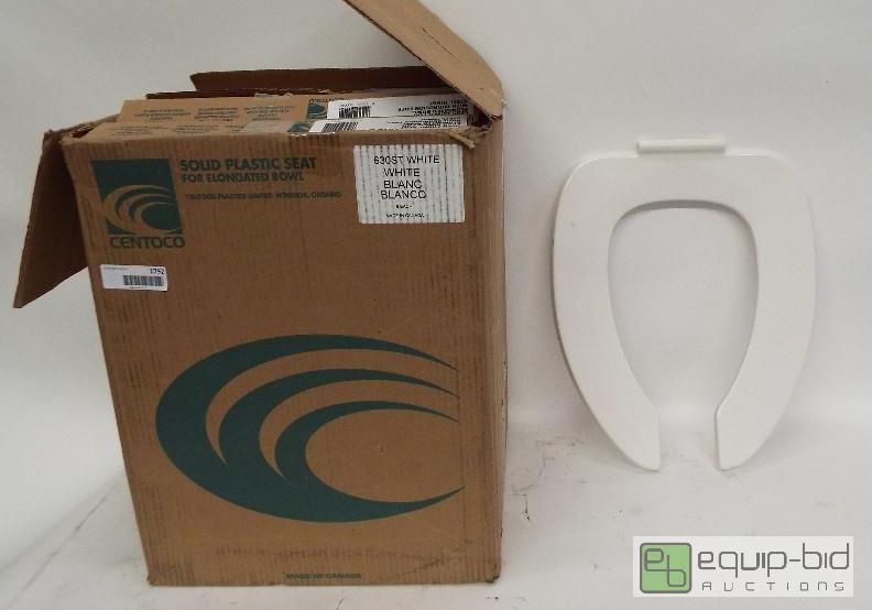 lot 1792 image: Centoco Toilet Seats   Qty. 6  White  Open Fr...