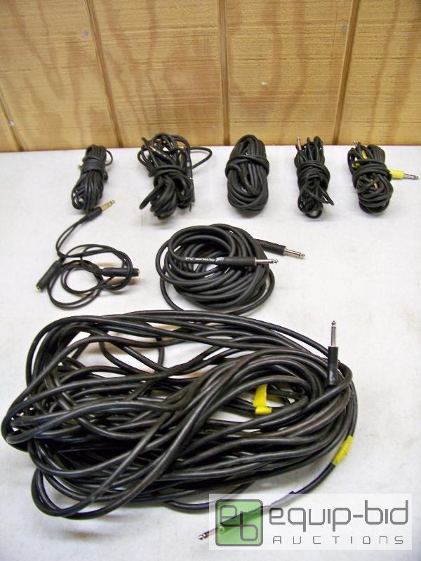 lot 1035 image: Lot of Guitar Cables Amp Cords