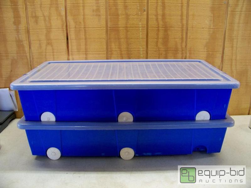 lot 1090 image: 2 Roller Box Flat Storage Containers