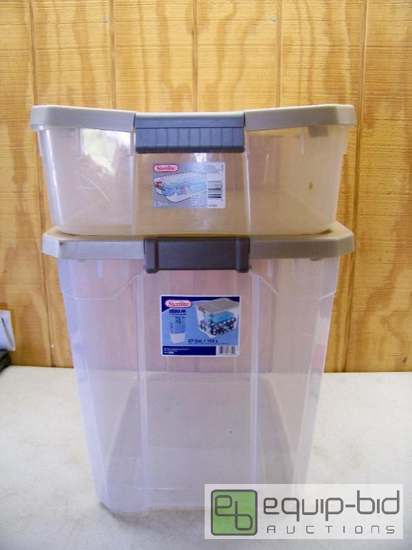 lot 1095 image: Sterlite Clear Totes