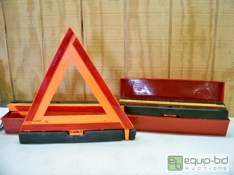 lot 1103 image: 2 Sets of James King Model 1005 Roadside Triangles