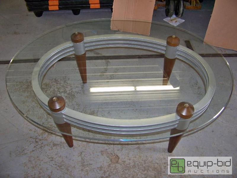 lot 1126 image: Glass Top Coffee Table