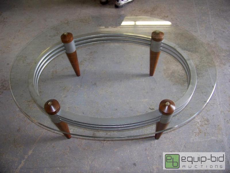 lot 1127 image: Glass Top Coffee Table
