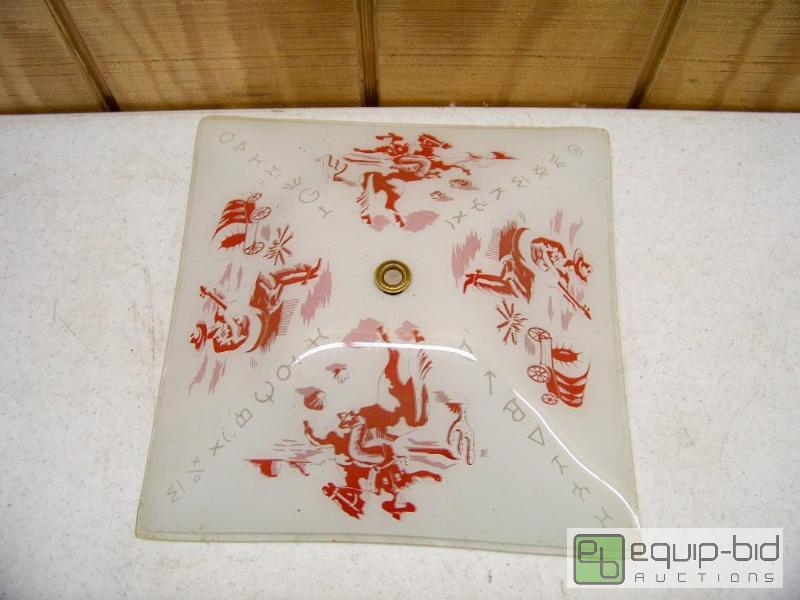 lot 1135 image: Vintage Western Shade for Ceiling Light Fixture