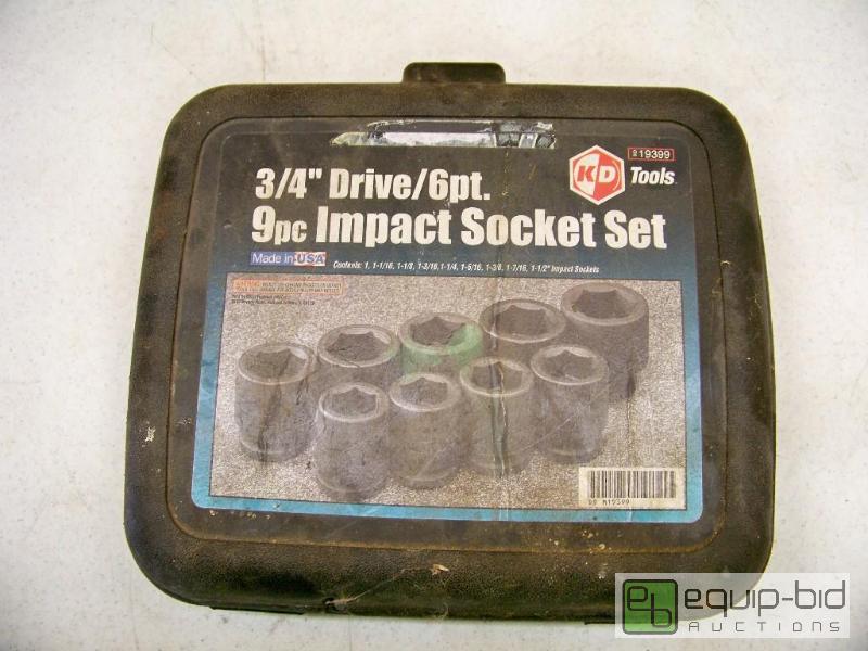 lot 1160 image: KD Tools 34 Drive 9 pc Impact Socket Set