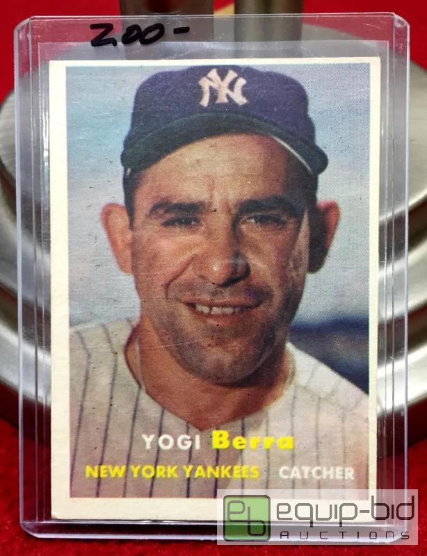 lot 1003 image: 1957 TOPPS&nbspYOGI BERRA BOOK VALUE $200  A...
