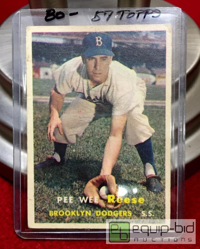 lot 1012 image: 1957&nbspTOPPS&nbspPEE WEE REESE&nbspBOOK ...