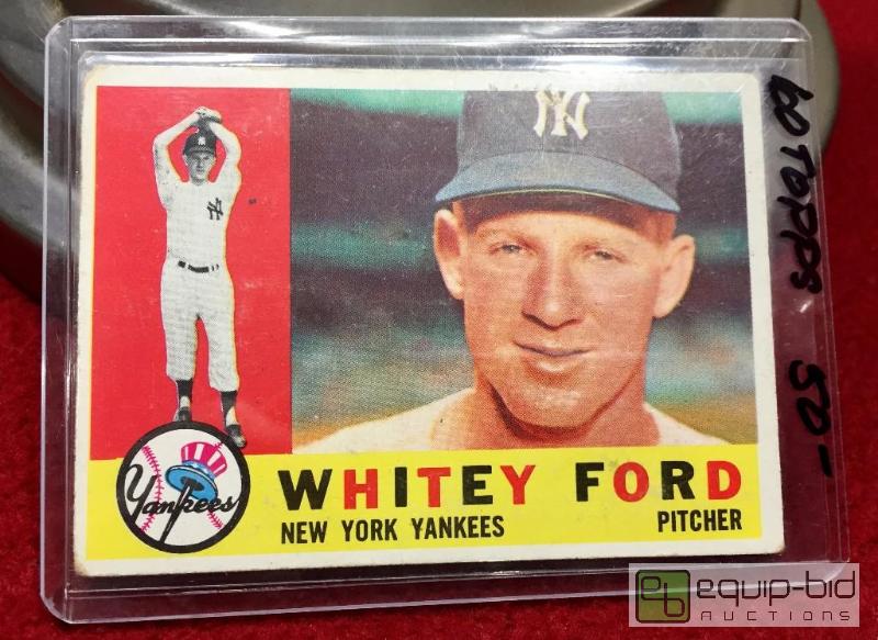 lot 1014 image: 1960&nbspTOPPS&nbspWHITEY FORD&nbspBOOK VA...