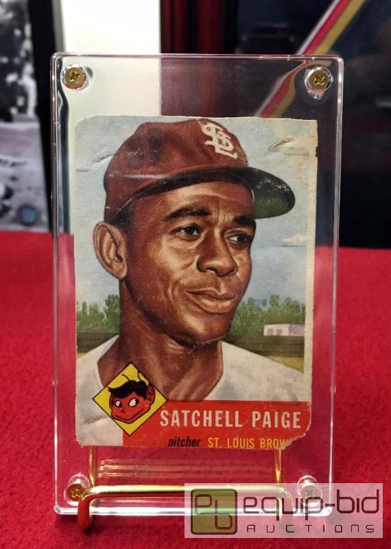 lot 1022 image: 1953 TOPPS SATCHEL PAIGE $600  A VERY RARE OP...
