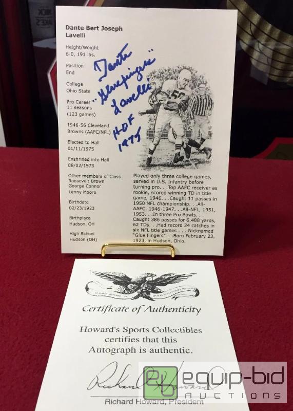 lot 1037 image: AUTOGRAPHED DANTE &quotGLUE FINGERS&quot L...