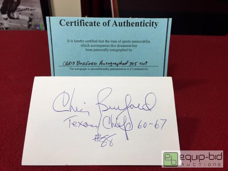 lot 1046 image: ORIGINAL KANSAS CITY CHIEFS PLAYER &amp HALL...