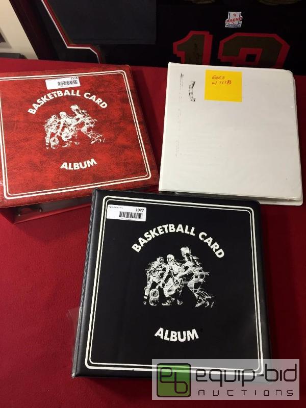 lot 1055 image: (3) INCREDIBLE NBA BASKETBALL CARD NOTEBOOKS...