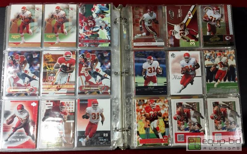 lot 1057 image: (215) KANSAS CITY CHIEFS CARDS OF FORMER STAR...