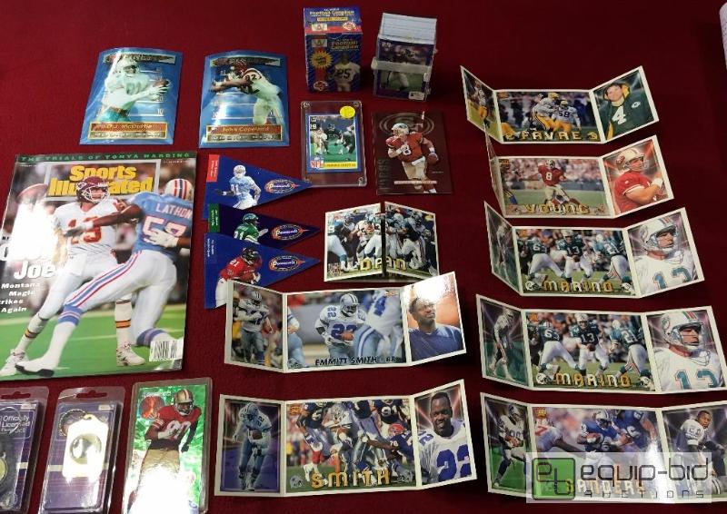 lot 1058 image: AWESOME NFL FOOTBALL LOT - A LITTLE BIT OF EV...
