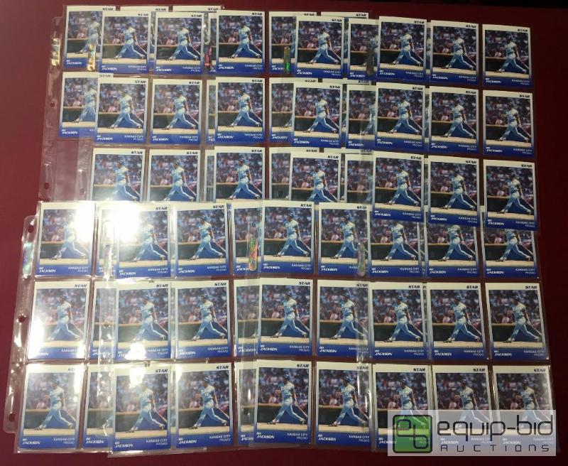 lot 1070 image: (72) BO JACKSON KANSAS CITY ROYALS STAR COMPA...