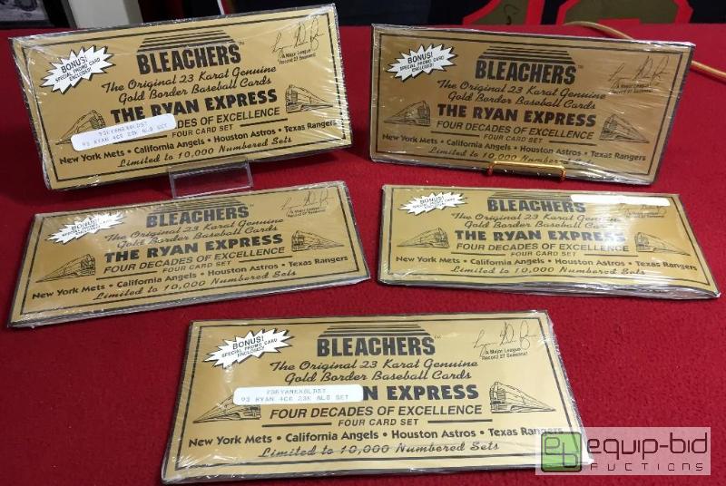 lot 1075 image: 5 SETS NOLAN RYAN GOLD CARD INVESTMENT LOT - ...