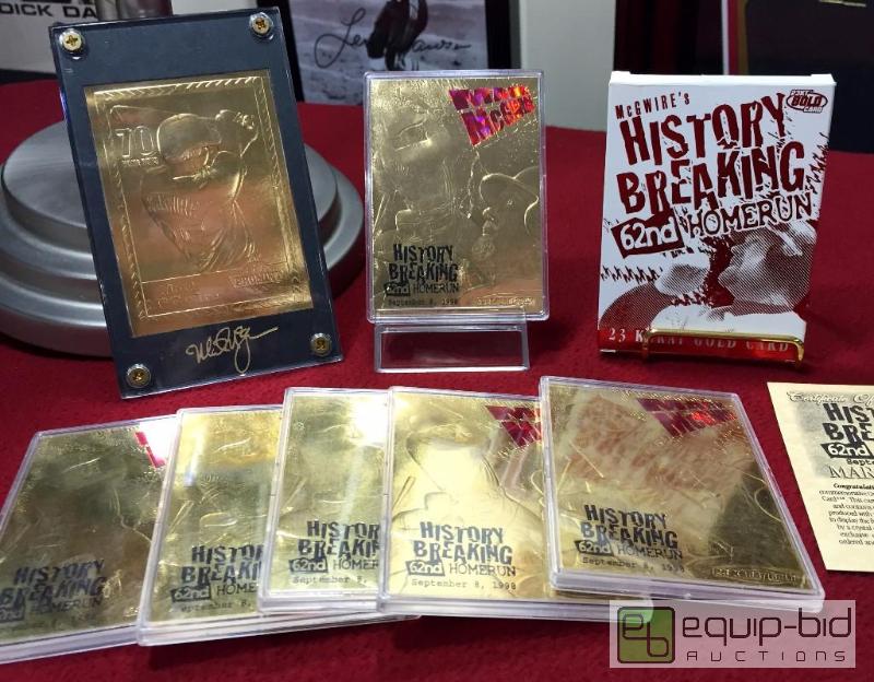 lot 1081 image: LOT OF 7 MARK MCGWIRE&nbsp23 KT. GOLD CARDS ...