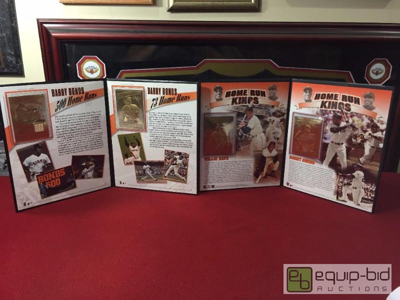 lot 1086 image: (2) DANBURY MINT 23 KT GOLD SETS WILLIE MAYS&...