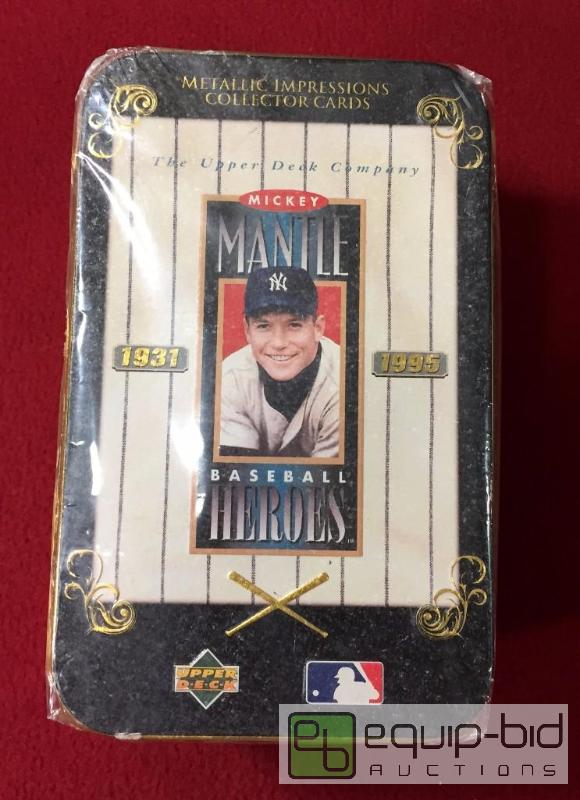 lot 1091 image: MICKEY MANTLE 8 CARD SET FACTORY SEALED IN AM...