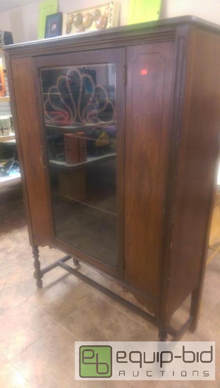 lot 203 image: Antique Cabinet Beautiful Piece...