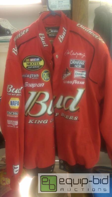 lot 246 image: Nascar Budweiser Jacket no rips tears or stai...