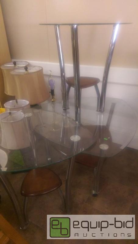 lot 3 image: Awesome set of Glass Living Room Tables...