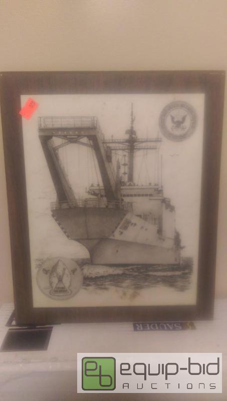 lot 55 image: Vintage Military Plaque...