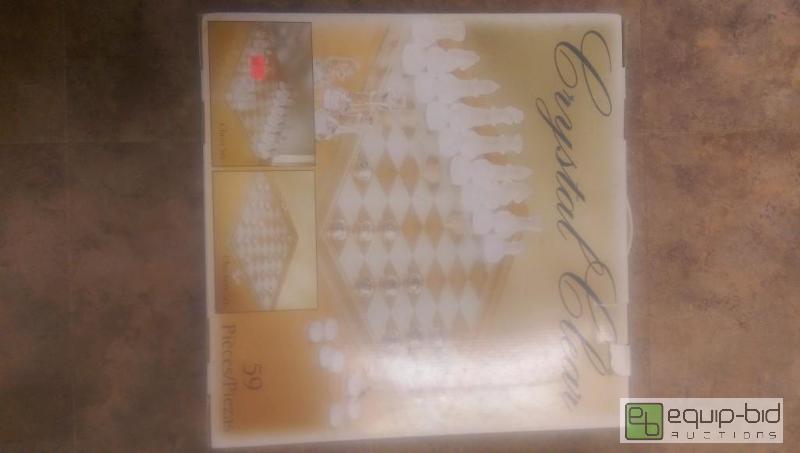 lot 68 image: Glass Chess Set New in Box...