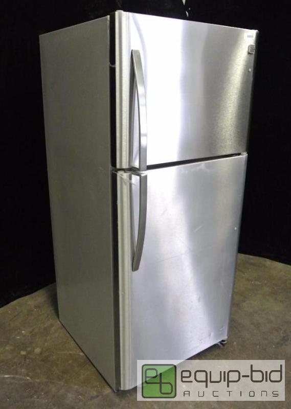 lot 1023 image: Kenmore stainless refrigeratorfreezer