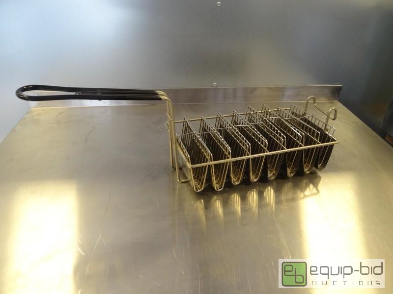 lot 1669 image: New Stainless Taco Shell Fryer Basket