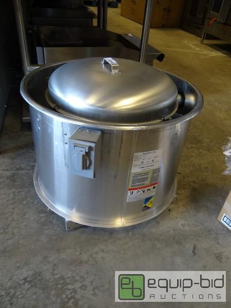 lot 1684 image: New Exhaust Hood Fan With Duct And Roof Mount