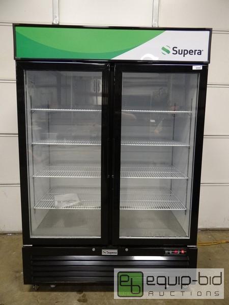 lot 694 image: Supera 2 Door Glass Door Cooler