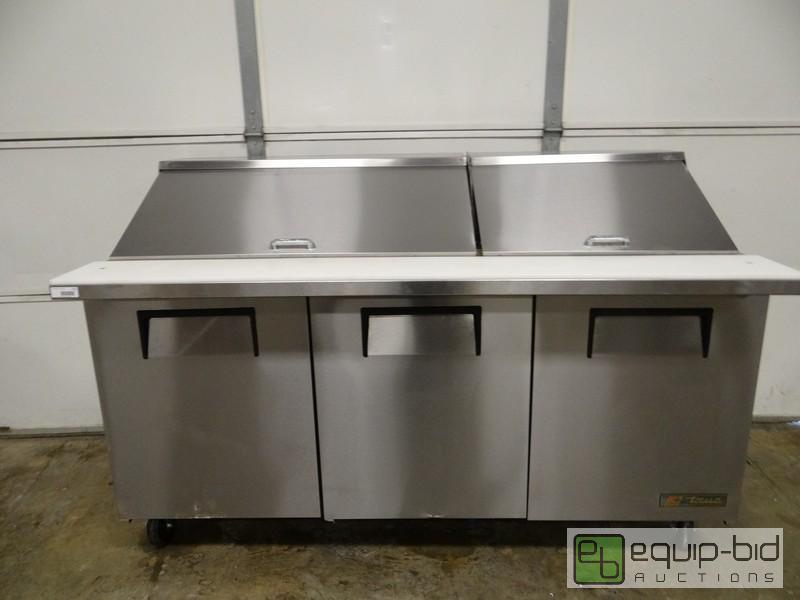 lot 712 image: True 72 Inch Sandwich Mega Top Prep Table