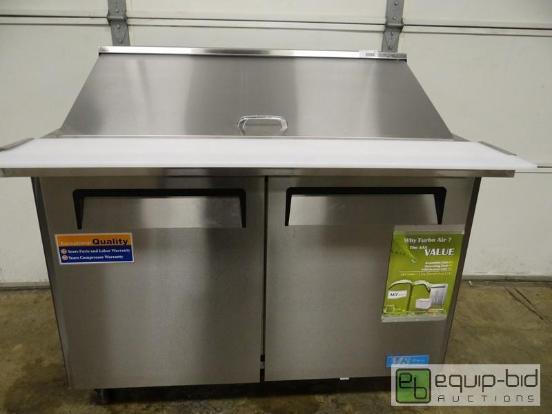 lot 714 image: New Turbo Air 48 Inch Mega Top Prep Table