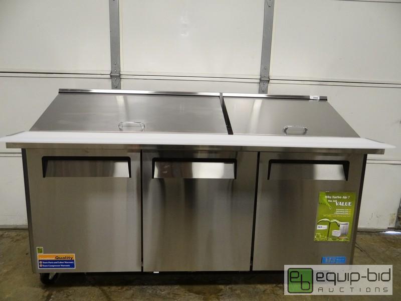 lot 715 image: New Turbo Air 72 Inch Mega Top Prep Table